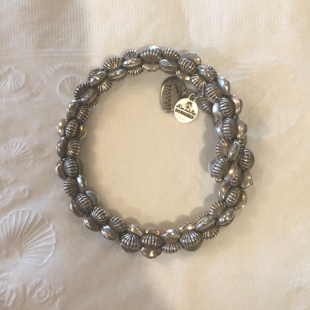 Alex and Ani silver wrap bracelet